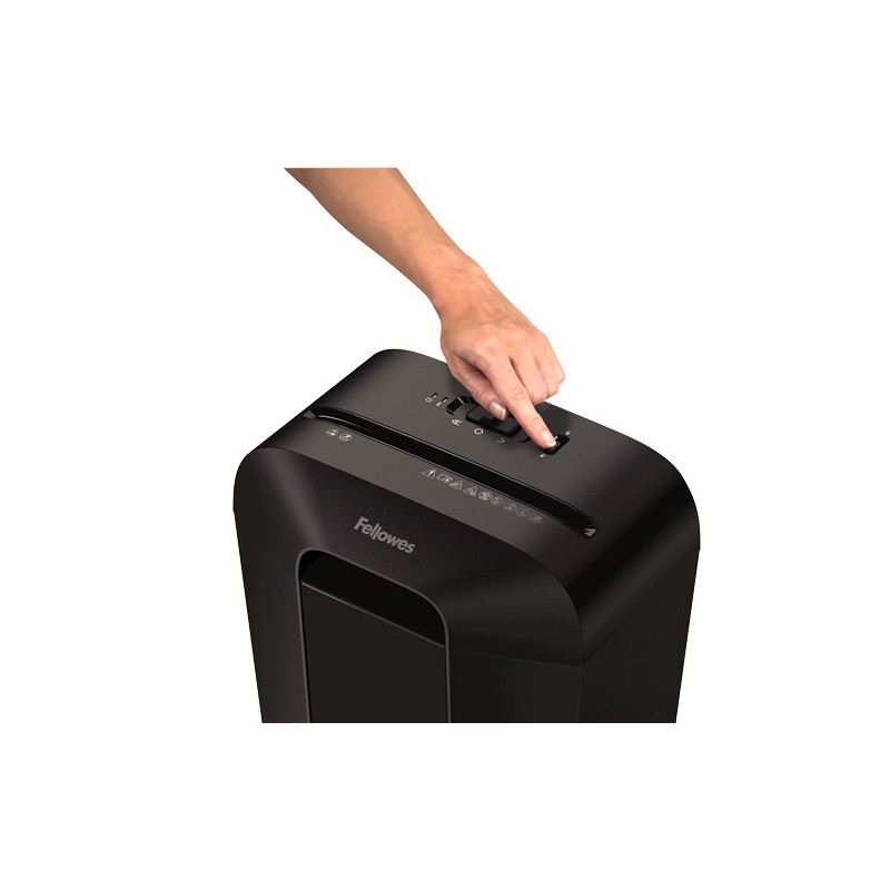 Fellowes Powershred LX50 Aktenvernichter Partikelschnitt-Zerkleinerung Schwarz