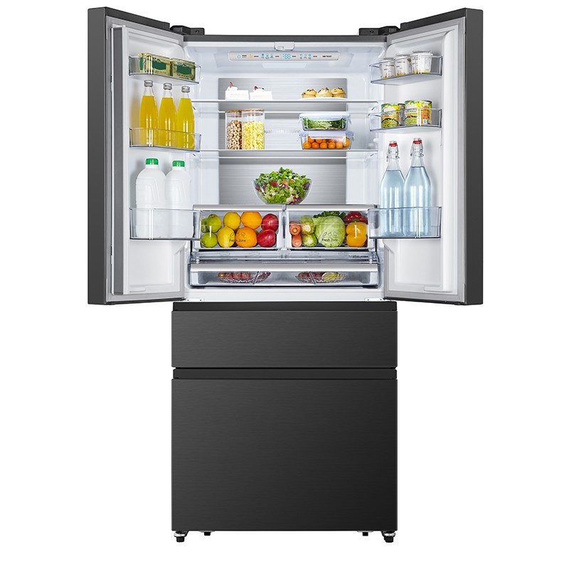 Hisense RF540N4SBF2 side-by-side refrigerator Freestanding 533 L E Black