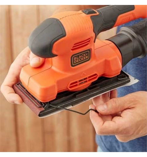 Black & Decker BEW220 Orbital sander 14000 RPM Black, Orange