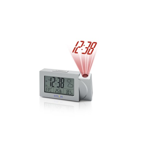 Explore Scientific RPW3008 Digital alarm clock Silver