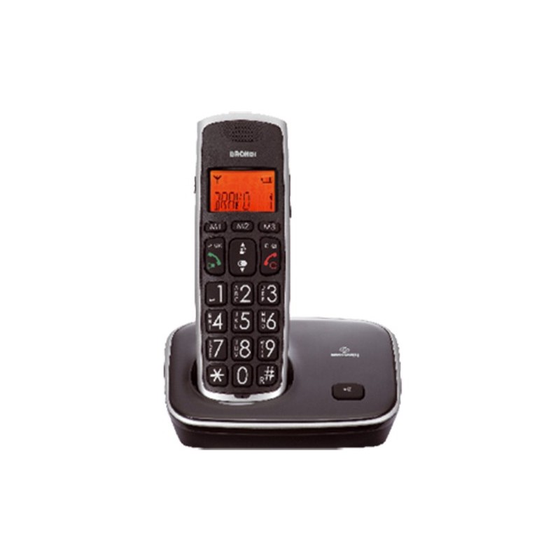 Brondi Bravo Gold Téléphone DECT Identification de l'appelant Noir