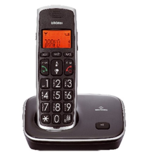 Brondi Bravo Gold Telefono DECT Identificatore di chiamata Nero