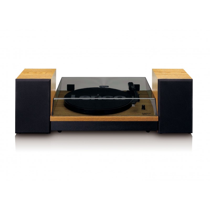 Lenco LS-300 Belt-drive audio turntable Black, Wood