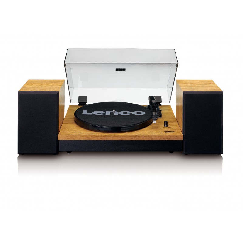 Lenco LS-300 Belt-drive audio turntable Black, Wood