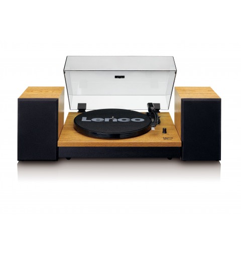 Lenco LS-300 Belt-drive audio turntable Black, Wood