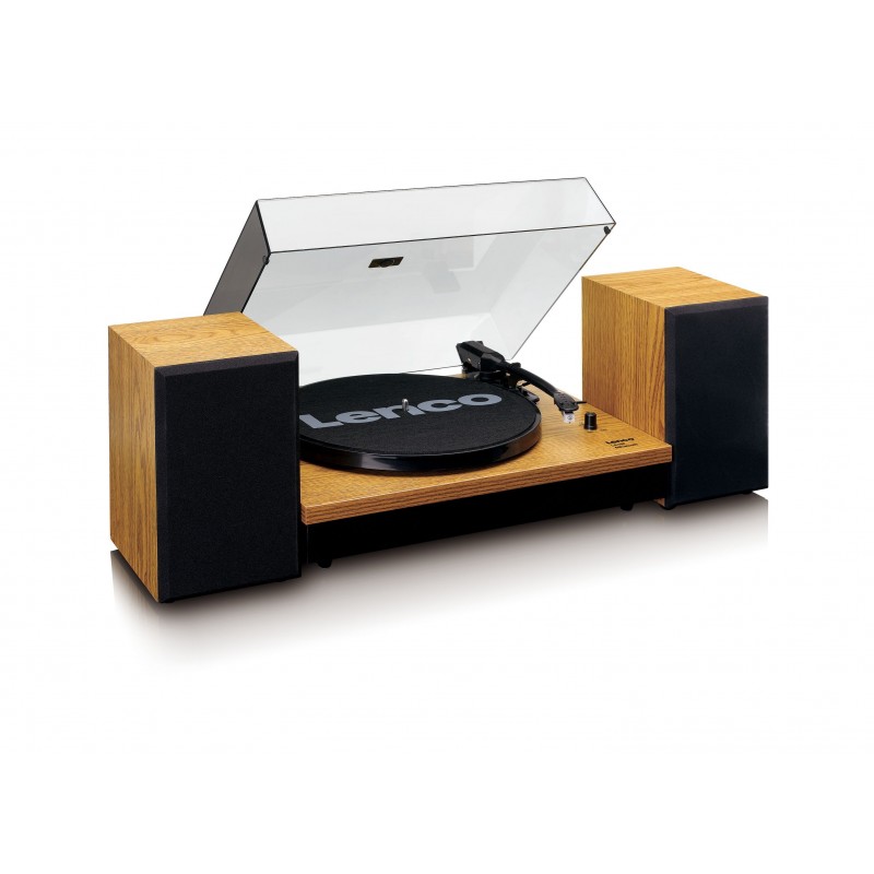 Lenco LS-300 Belt-drive audio turntable Black, Wood