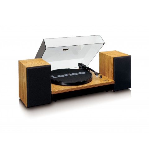 Lenco LS-300 Belt-drive audio turntable Black, Wood