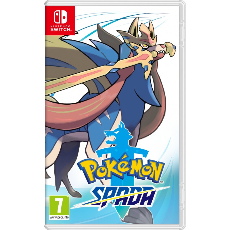 Nintendo Pokémon Spada Standard Simplified Chinese, Traditional Chinese, German, English, Spanish, French, Italian, Japanese,