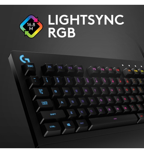 Logitech G G213 Prodigy Gaming Keyboard teclado USB QWERTY Italiano Negro