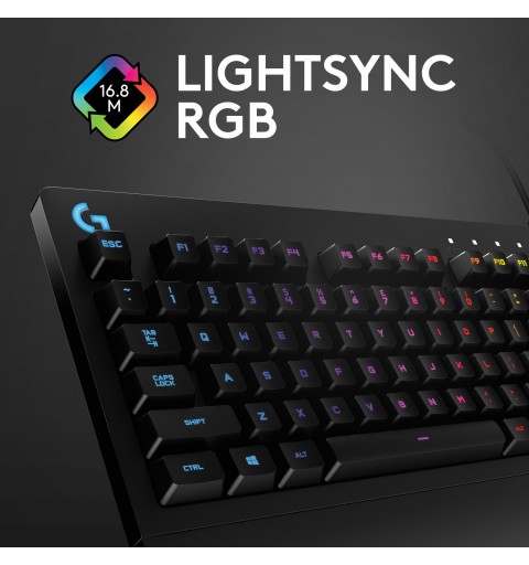 Logitech G G213 Prodigy Gaming keyboard USB QWERTY Italian Black