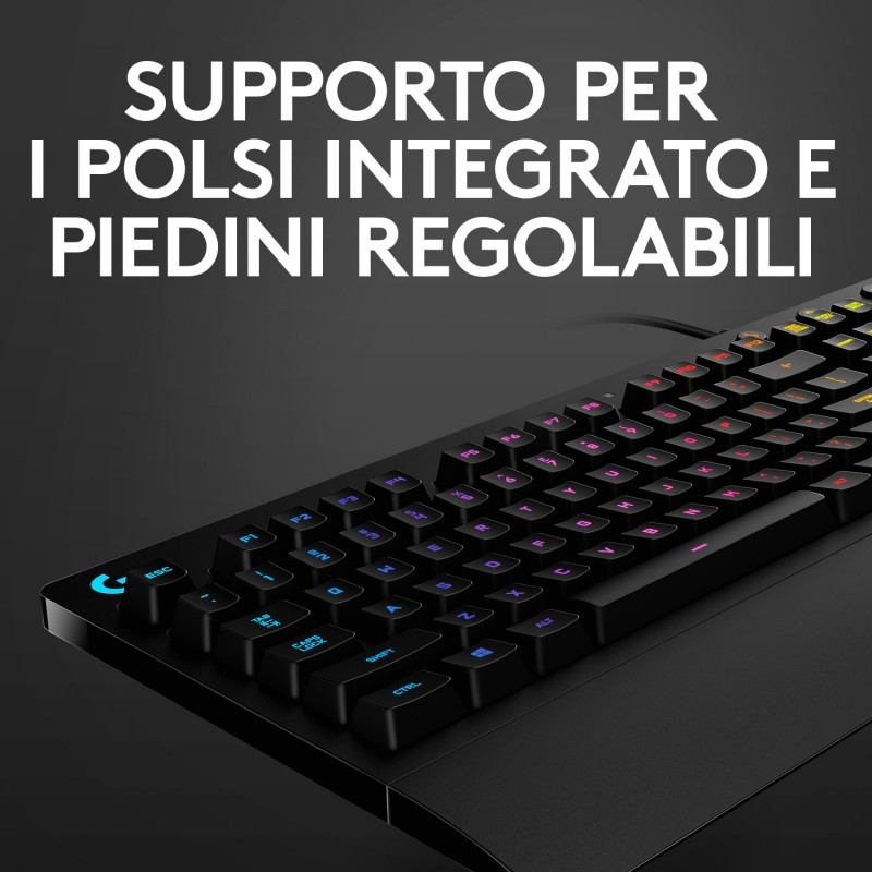 Logitech G G213 Prodigy Gaming Keyboard clavier USB QWERTY Italien Noir