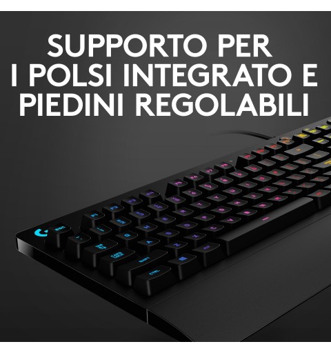 Logitech G G213 Prodigy Gaming Keyboard teclado USB QWERTY Italiano Negro