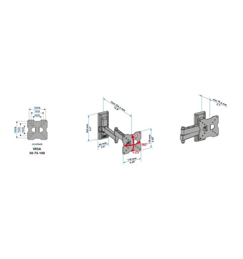 Meliconi CME EDR100 63,5 cm (25 Zoll) Schwarz