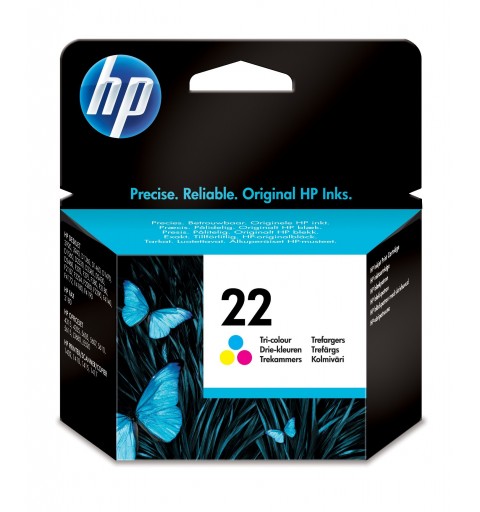 HP 22 cartouche d'encre trois couleurs authentique