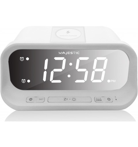 New Majestic SVE-236WI Digital alarm clock White