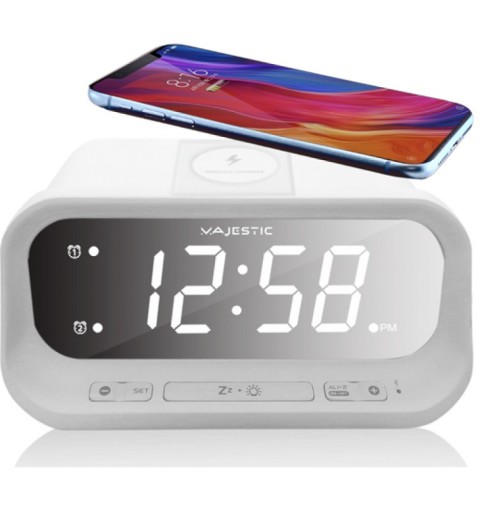 New Majestic SVE-236WI Digital alarm clock White