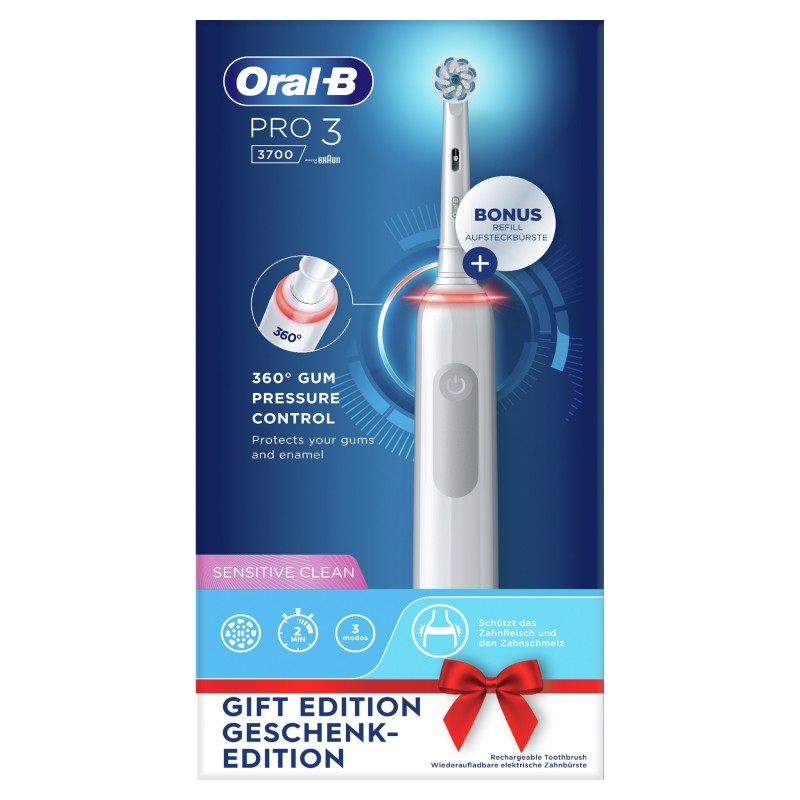 Oral-B Pro 3 3700 Cepillo Eléctrico Azul/Blanco