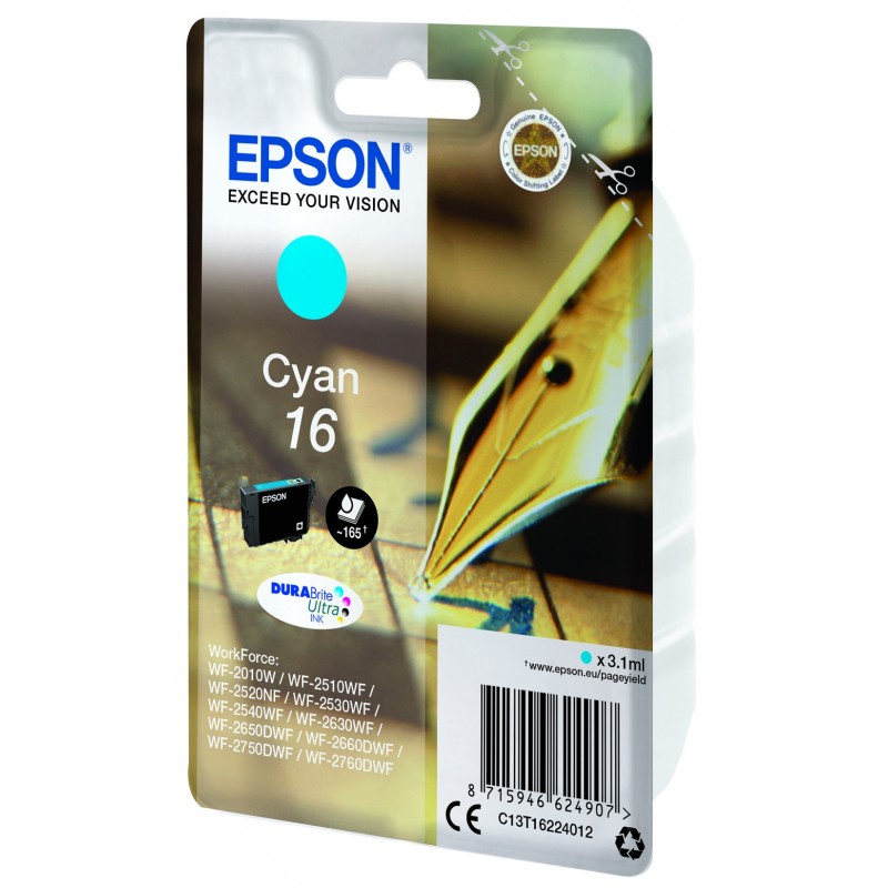 Epson Pen and crossword Singlepack Cyan16 DURABrite Ultra Ink