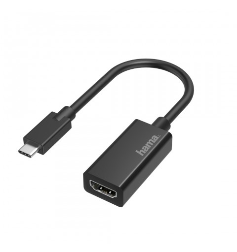 Hama 00200315 adaptador de cable de vídeo USB Tipo C HDMI Negro