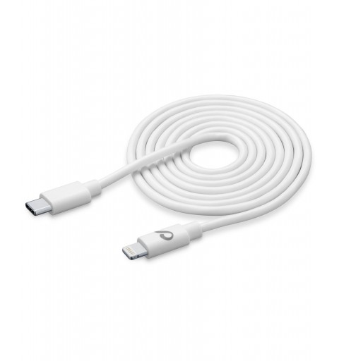 Cellularline USBDATAC2LMFI2MW Lightning-Kabel 2 m Weiß
