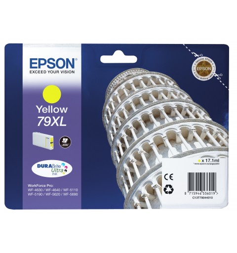 Epson Tower of Pisa Singlepack Yellow 79XL DURABrite Ultra Ink
