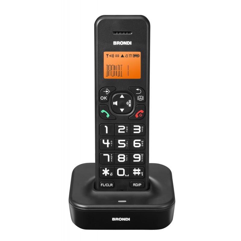 Brondi Bravo Star DECT-Telefon Anrufer-Identifikation Schwarz