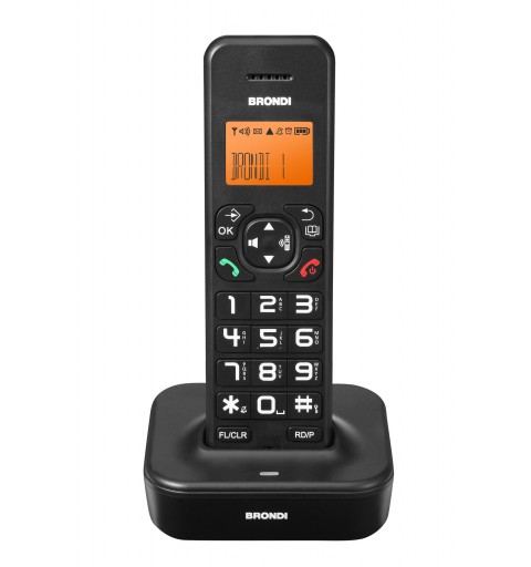 Brondi Bravo Star Teléfono DECT Identificador de llamadas Negro