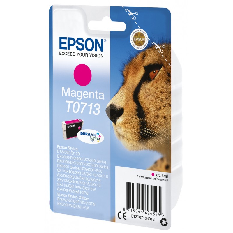 Epson Cartucho T0713 magenta (etiqueta RF)