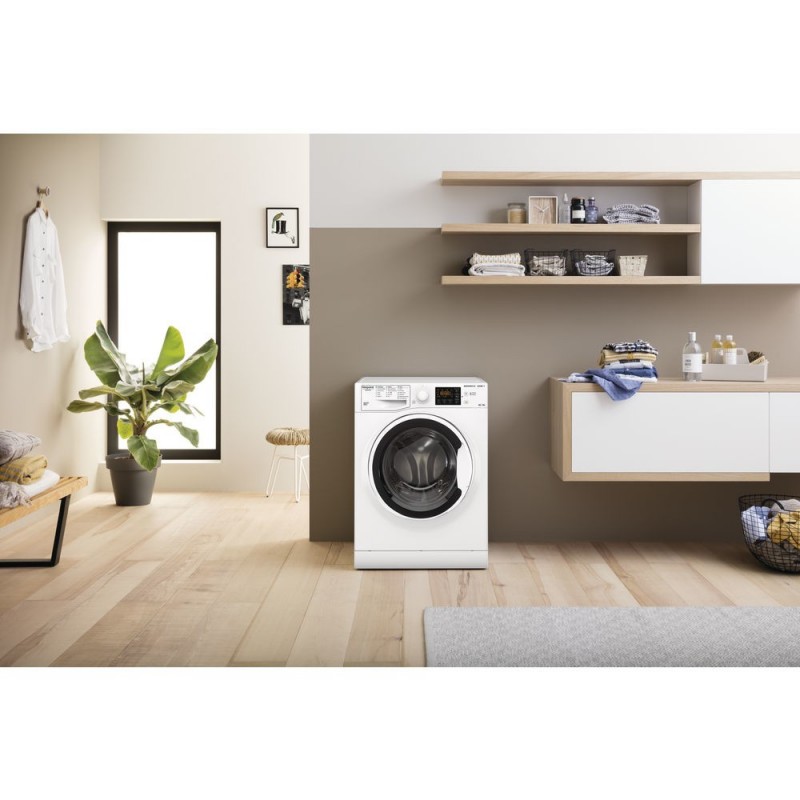Hotpoint NDB 96443 W IT N machine à laver avec sèche linge Autoportante Charge avant Blanc D