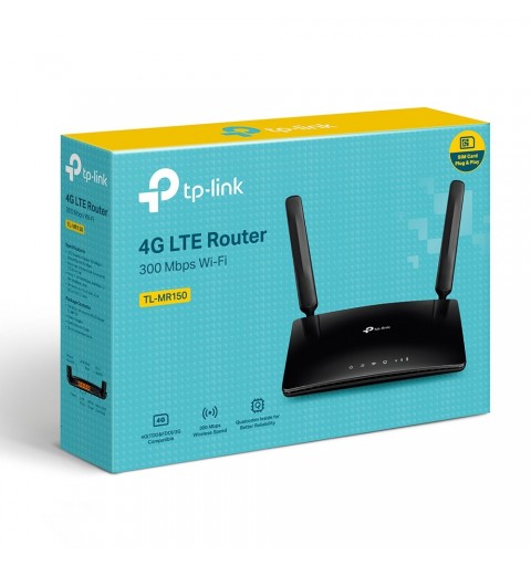 TP-LINK TL-MR150 router inalámbrico Ethernet rápido Banda única (2,4 GHz) 3G 4G Negro