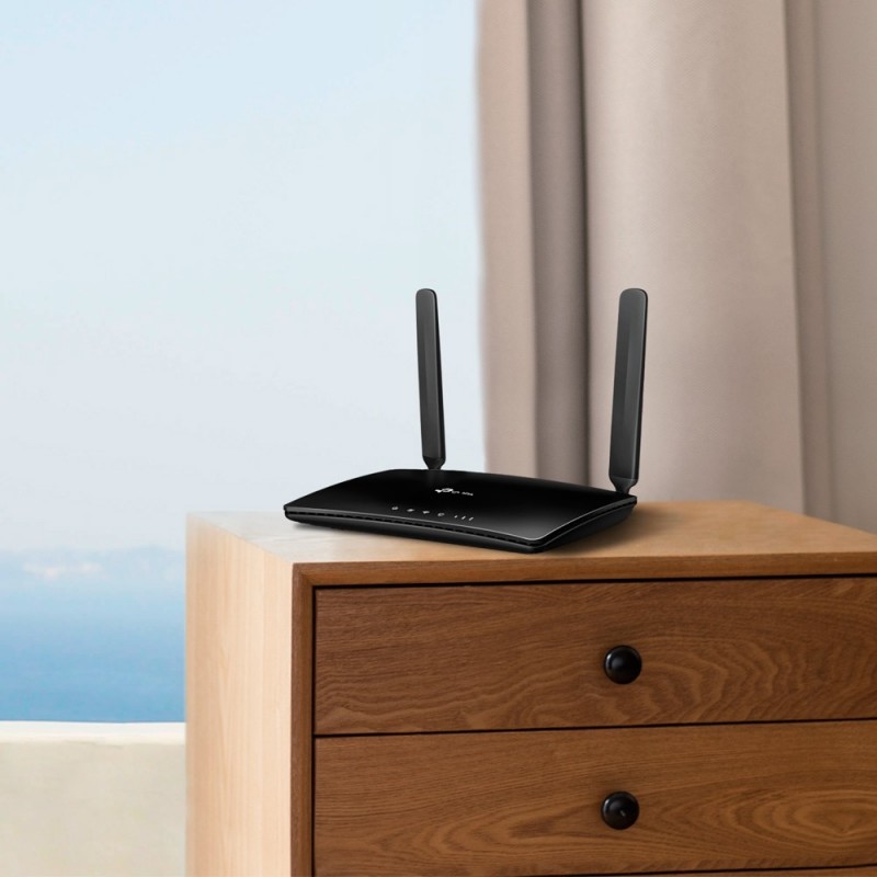 TP-LINK TL-MR150 router inalámbrico Ethernet rápido Banda única (2,4 GHz) 3G 4G Negro