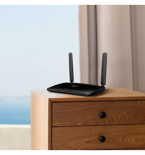 TP-LINK TL-MR150 router inalámbrico Ethernet rápido Banda única (2,4 GHz) 3G 4G Negro