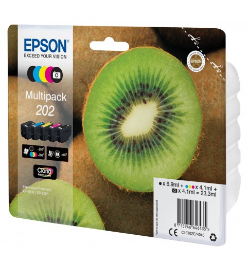 Epson Kiwi Multipack 5-colours 202 Claria Premium Ink