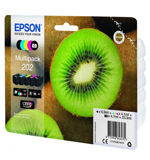 Epson Kiwi Multipack 5-colours 202 Claria Premium Ink