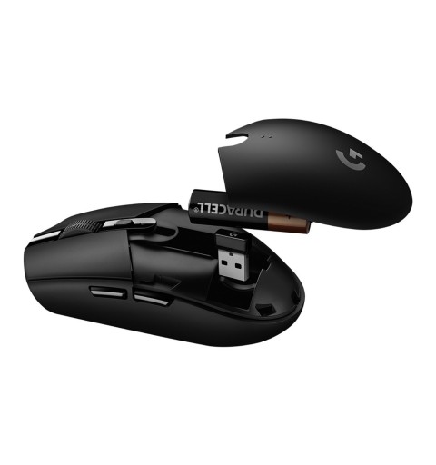 Logitech G G305 LIGHTSPEED Wireless Gaming mouse Mano destra Wireless a RF + Bluetooth Ottico 12000 DPI