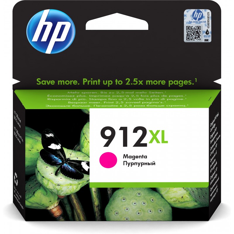 HP 912XL Magenta Original Druckerpatrone mit hoher Reichweite