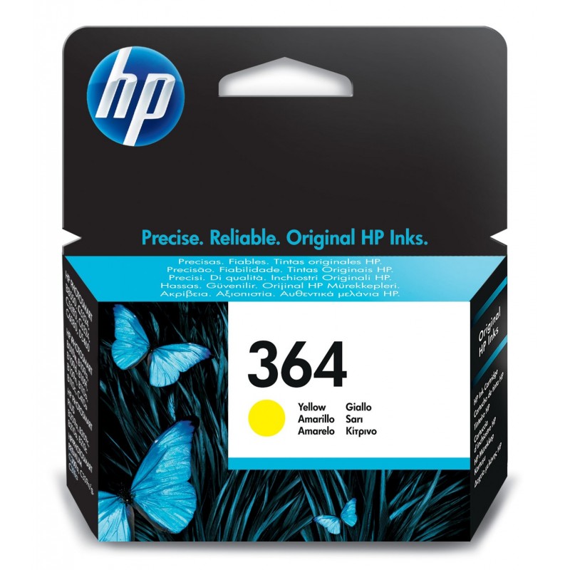 HP 364 cartouche d'encre jaune authentique