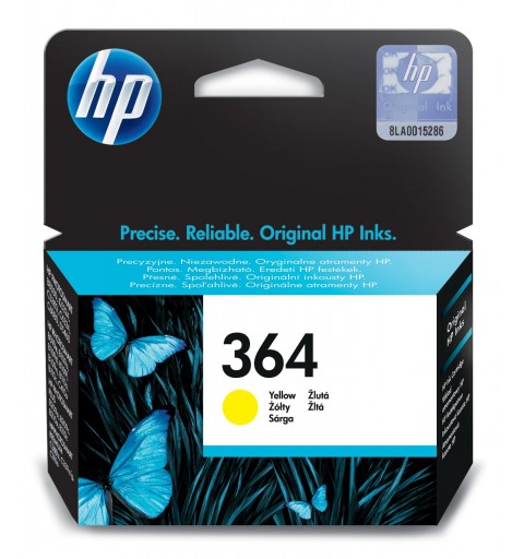 HP 364 cartouche d'encre jaune authentique