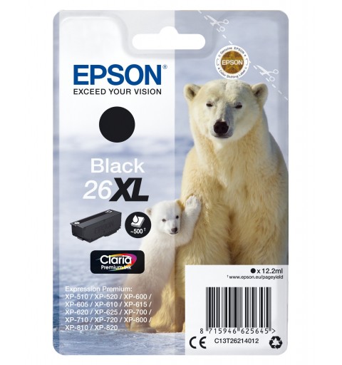 Epson Cartucho 26XL negro (etiqueta RF)