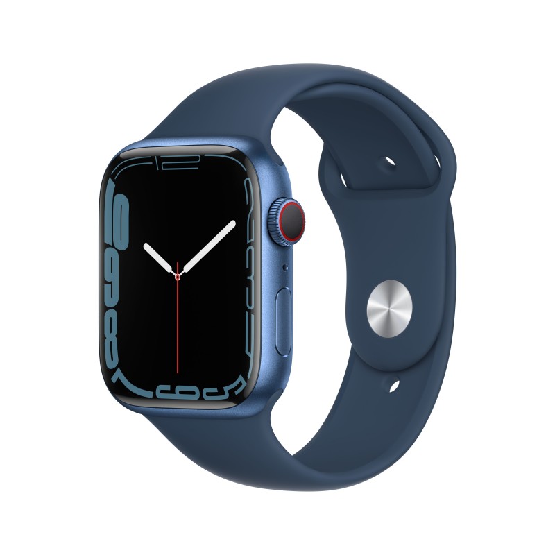 Apple Watch Series 7 45 mm OLED 4G Bleu GPS (satellite)