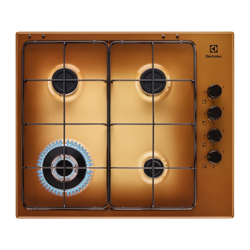 Electrolux EGS6414T hobs Latón Integrado Encimera de gas 4 zona(s)