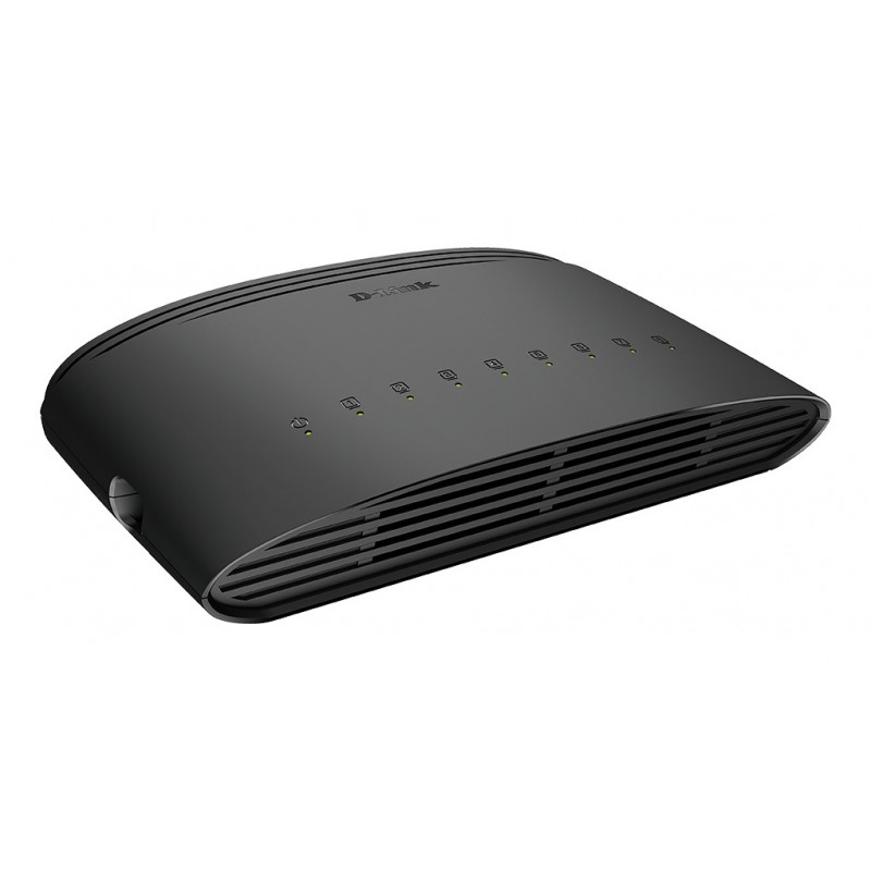 D-Link DGS-1008D E commutateur réseau Non-géré L2 Gigabit Ethernet (10 100 1000) Noir