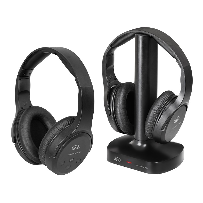 Trevi FRS 1580 TW Auriculares Inalámbrico y alámbrico Diadema TV Negro