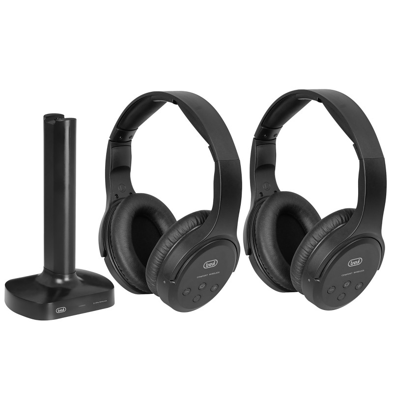 Trevi FRS 1580 TW Auriculares Inalámbrico y alámbrico Diadema TV Negro