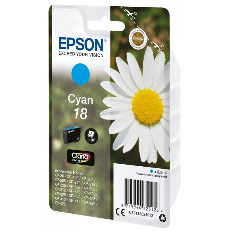 Epson Daisy Cartouche "Pâquerette" 18 - Encre Claria Home C