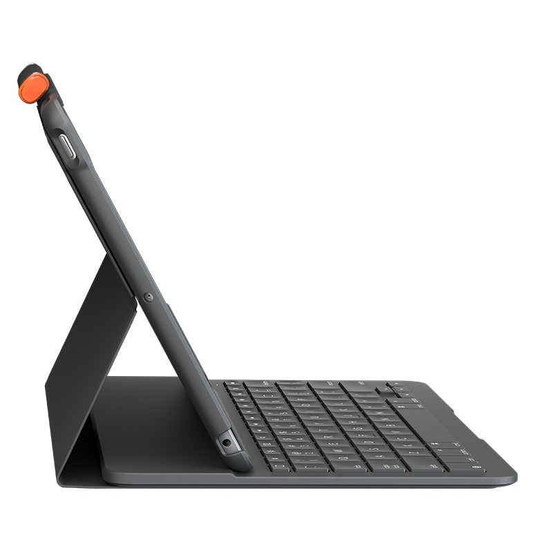 Logitech Slim Folio for iPad (7th, 8th, & 9th generation) Graphit Bluetooth QWERTY Italienisch