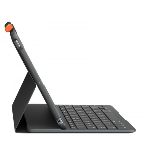 Logitech Slim Folio for iPad (7th, 8th, & 9th generation) Graphit Bluetooth QWERTY Italienisch