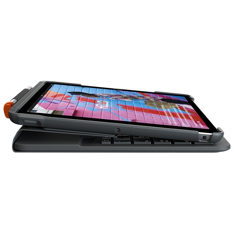 Logitech Slim Folio for iPad (7th, 8th, & 9th generation) Graphite Bluetooth QWERTY Italien