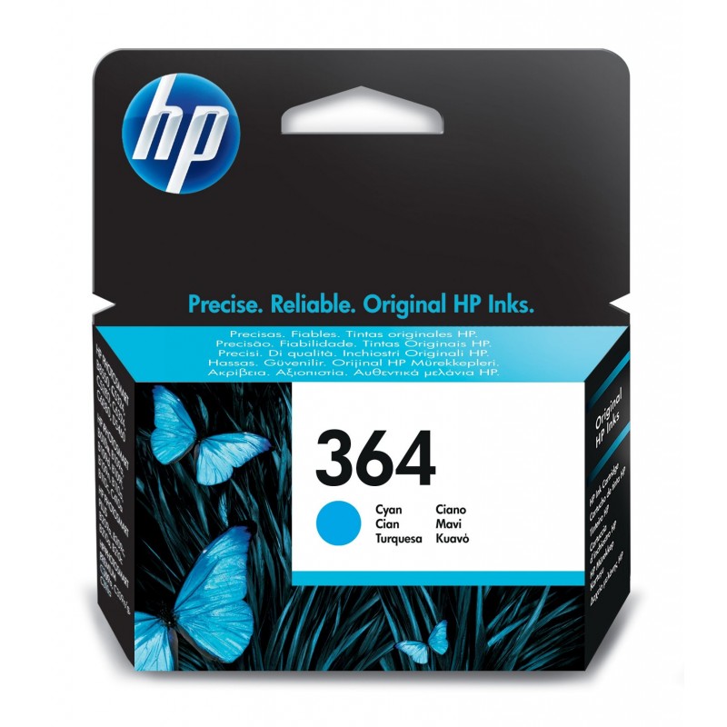 HP 364 cartouche d'encre cyan authentique