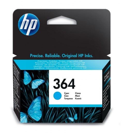 HP 364 cartouche d'encre cyan authentique